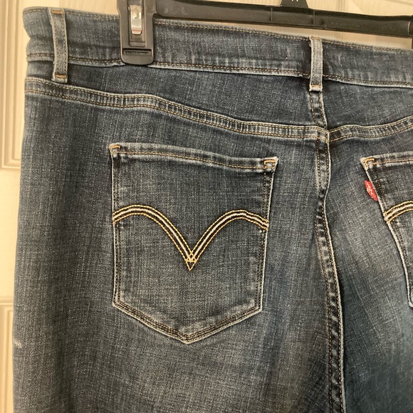 Levi’s classic bootcut blue jeans size 16 short cotton/poly blend with stretch - Picture 7 of 14